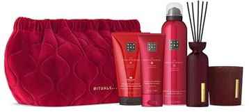 RITUALS Gift Set The Ritual of Ayurveda Large - Home and Skincare Products with Indian Rose and Sweet Almond Oil, Includes Reusable Wash Bag, Balancing and Soothing Bath Gift, Self Care Set