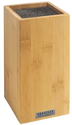 Sabatier Trompette, Bloque vacío con varillas de espaguetis negras, bambú, 26 x 15.5 cm, Madera