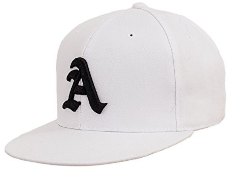 4sold Fullcap, 6-panels basebollkeps, baseball, vit, snap-stängning, (designerbasebollkeps, män, kvinnor, unisex, vuxna), hiphopmössa, hysteres-stängning, en, En Storlek