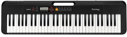 Casio Casiotone CT-S200 – 61-Key Portable Keyboard for Beginners | 400 Tones, 77 Rhythms, LCD Display, Dance Music Mode, USB-MIDI, Stereo Speakers | Includes Power Supply & Music Rest | Black