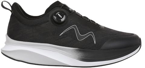 MBT Herren Low-Top Sneaker GALADO M, Männer Halbschuhe,lose Einlage,Intensiv,Freizeitschuhe,Turnschuhe,Laufschuhe,schnürer,Black (03Y),42 EU / 7.5 UK