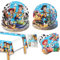 81 Pcs Kids Party Supplies Set - Birthday Tableware Includes Plates, Cups, Napkins, Tablecloth - Gift Decorations for 20 Guests