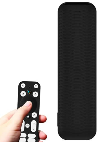 Kontrollfodral skyddande fodral | skyddsfodral för TV 4K UHD streamingenhet, stötsäker tv-fjärrkontroll ersättningsfodral med snodd