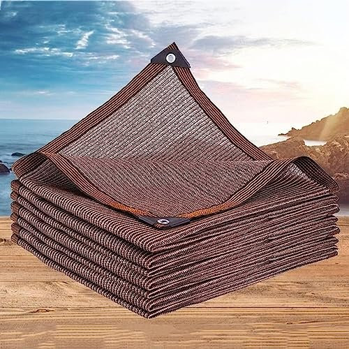 Skräddarsydd brun skuggnätduk 85 % UV-beständigt solskyddssegel för pergola vattentät/andningsbar uteplats baldakin idealisk för utomhus gård gräsmatta solskyddstyg markis avfärgning