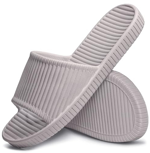 Lily Zone Sliders Women, Women's Shower Slipper, Non-slip Bathroom Shower Shoes Beach Flip Flops Pool Slides Quick Drying Indoor Outdoor Summer Sandal for Women