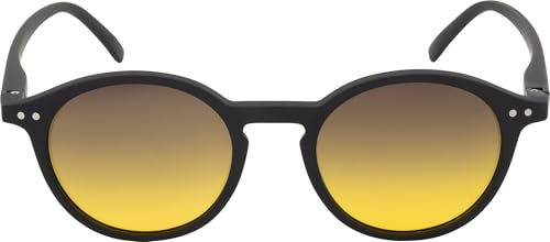 Cressi Glance Sunglasses Black/Fume Lens Yellow - Occhiali Sportivi da Sole Unisex Polarizzati Ideali per Ambienti Marini e Acquatici, Montatura PC Nero, Lenti TAC Giallo Fume'