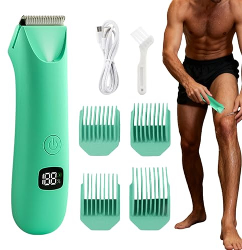 Yulokdwi Tondeuse À Poils Corporels Pour Hommes,Rasoir Électrique à Faible Bruit | Tondeuse À Poils Pubiens Pour Hommes | pour Parties Intimes Pubis Dos Aisselles Poitrine Bras