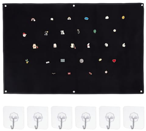 OLYCRAFT Pannello da Parete Tattico Militare 110x71cm Nera Patch in nylon per bacheca Pannello espositivo per patch tattiche Tattico da Parete con occhielli e ganci per organizzare gli emblemi