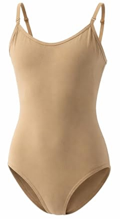 Silky Dance Seamless Camisole Leotard for Girls - Nude - Age 8-10