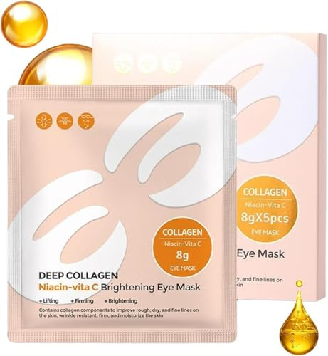 Parches Hidratantes para el Contorno de Ojos, Parches de Gel para el Contorno de Ojos, Mascarillas Iluminadoras, para Ojeras, Fatiga, Hinchazón, Opacidad, Mejora la Sequedad y las Líneas de Expresión
