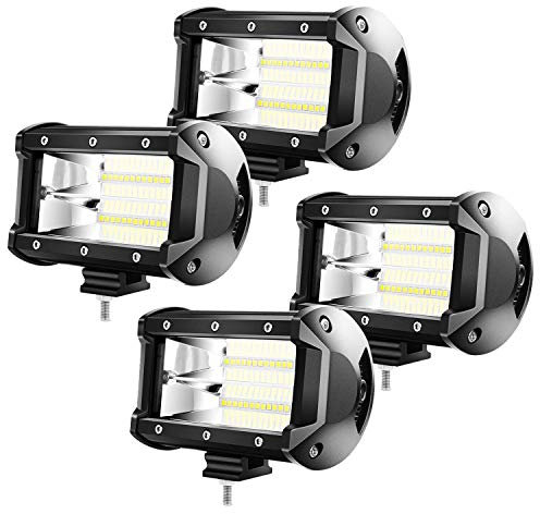 Froadp 4x72W LED Zusatzscheinwerfer Scheinwerfer - Arbeitsscheinwerfer Offroad Flutlicht IP67 SUV LKW UTV (4x72W)