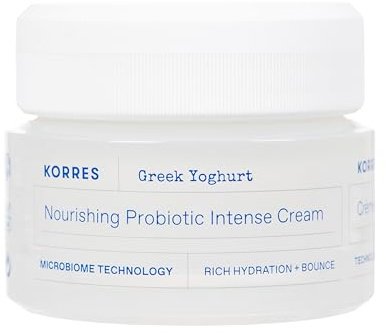 KORRES Smart Yoghurt™ Intensiv probiotische Feuchtigkeitscreme, für trockene Haut, Mikrobiom-Balance & Hautbarriere-Stärkung, Intensive Pflege für empfindliche Haut, 40ml