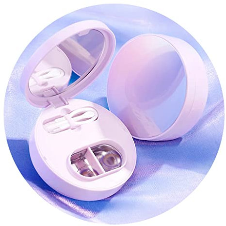 FIFOR Kontaktlinsenreiniger, Ultraschall-Kontaktlinsenreinigungsgerät mit USB-Ladegerät für weiche Linsen, farbige Kontaktlinsen, harte Linsen, RGP-Linse und OK-Linse