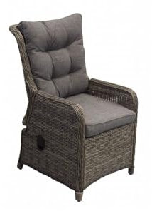 Verstellbarer Gartenstuhl Dublin (Süßes Braun)