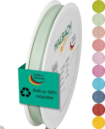Halbach Seidenbänder Cinta de regalo | Ancho 10 mm Longitud 25 m | Cinta de lazo fabricada en Alemania | Cintas de regalo en variedad de colores y anchos, perfecta para envolver y decorar, color: