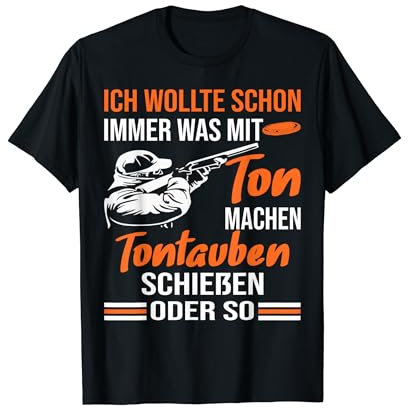 Wurftauben Tontaubenschießen Sportschießen Schütze Tontauben T-Shirt