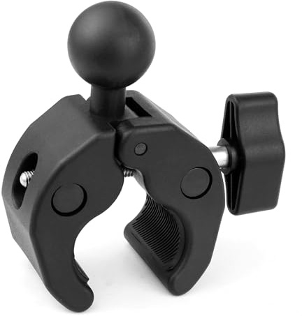 GEPULY Support de Serrage à Boule de 2,5 cm Compatible avec Le Rail de Guidon de 2,5 cm à 5,9 cm de diamètre, Convient pour Les Supports RAM de Taille B de 2,5 cm, Bras à Double Douille Ronde/carrée