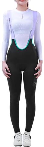 INBIKE Cuissard Velo Femme Long Hiver Chaud Velo Rembourré Legging Cyclisme VTT Cuissards Vetement Short Collant Culote Route Sport Violet L
