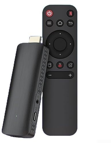 For Q6 Mini TV Stick+Bluetooth Voice Remote For Android 10 TV With HDR, 1080P, WIFI Network Player