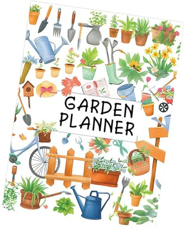 JUYAXIN Planificateur de jardinage complet pour potager - 12 mois - Suivi de l'entretien des plantes - Carnet de planification de jardinage - Carnet de notes d'horticulture