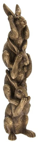 Reflections LP47536 Figure | Bronze 3 Hares 1 Piece-10x8x30 cm Accessory