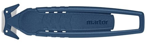 MARTOR Sicherheitsmesser SECUMAX 145 MDP (Farbe Blau, Sicherheitsmesser für Paketband, 10 Stück) 150007.12