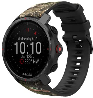 POLAR Grit X Pro - GPS Multisport Smartwatch - Military Durability, Sapphire Glass, Wrist-Based Heart Rate, Long Battery Life, Navigation - Mossy Oak County DNA Edition
