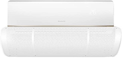 Ncheli Air Conditioning Wind Deflector, Perforated Deflector for Air Conditioners, Ultralight Environmentally Friendly ABS, Suitable for Home and Office (27 x 90 cm) (Pure White - ABS)