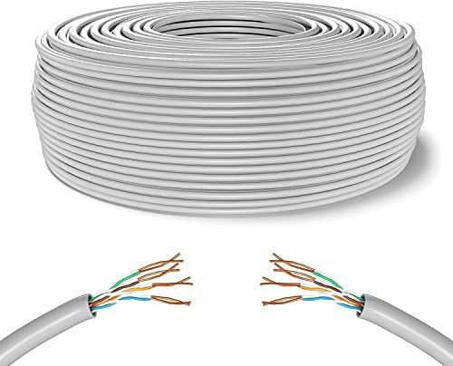 MY SMART SHOP NÄTKABEL CAT6 MATASSA CATe 6 LAN ETHERNET M INTERNET KOL PLUG MODEM ROUTER ACCESS POINT REAPETER CCA RJ45 GIGABIT 10/100/1000 Mbps (50, VIT , FTP)