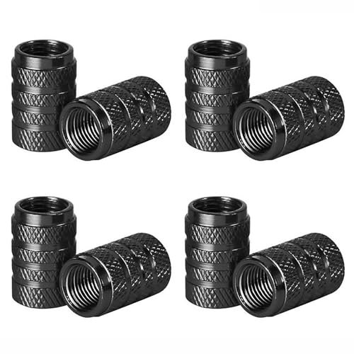 8 PCS Cappucci per valvole in alluminio colore alta qualità,Tappi aria per pneumatici per auto,Coperture per valvole universali per pneumatici,accessori per tappi valvole per