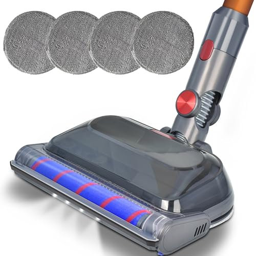 Italdos Multifunktionale Bodendüse kompatibel mit Dyson V7, V8, V10, V11, V15 - Tiefenreinigung und wiederverwendbare Tücher