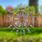 Shiawase Mulino a Vento in Metallo, Unico e Magico, Turbina Eolica Cinetica 3D da Giardino in Metallo, Girandola Eolica da Giardino, Girandola Eolica Cinetica, per Giardino, Patio, Prato