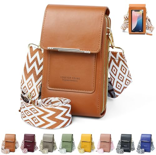 DBPBToU Sac Bandoulière Femme en Pu Cuir (Marron)