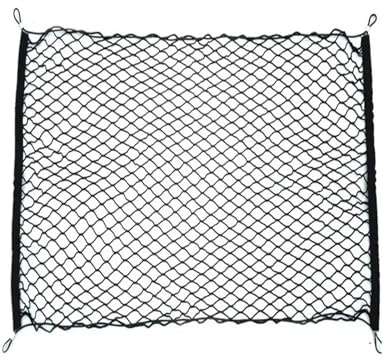 ZWCSHUU Rete per rimorchio con Corda Elastica Rete for Bagagliaio Posteriore for Auto da 100x60 cm con 4 Ganci for Bagagli Elastica Organizer for carico in Nylon for Interni