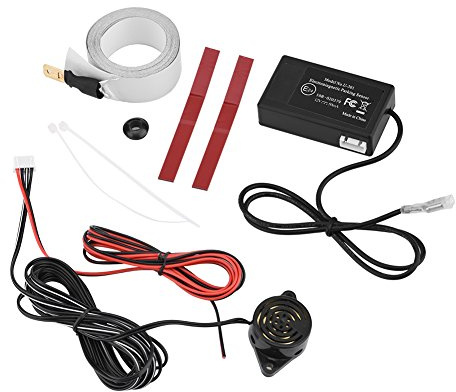 Kafuty Elektromagnetisk induktion omvänd larm parkeringssensor kontrollbox med klockantenninstallationstillbehör för bil/lastbil/husvagn/minivan