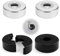 LONGHAO 4 pcs Rohrabdeckung ABS Wasserhahn Rosette Duscharmatur Rosette Flach Heizungsrohr Abdeckung Loch,3 Größen in 1 Heizungsrohr Rosette,20MM/25MM/32MM,für Wasserhahndekoration (#1)