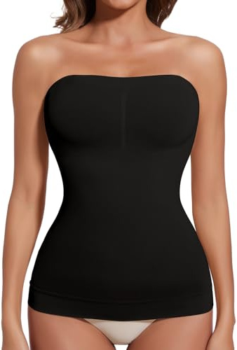Joyshaper Canottiera da Donna Senza Spalline, Modellante Addominale, Top Shape Shapewear, Canottiera Modellante, Top a Canotta, Body Shaper, S