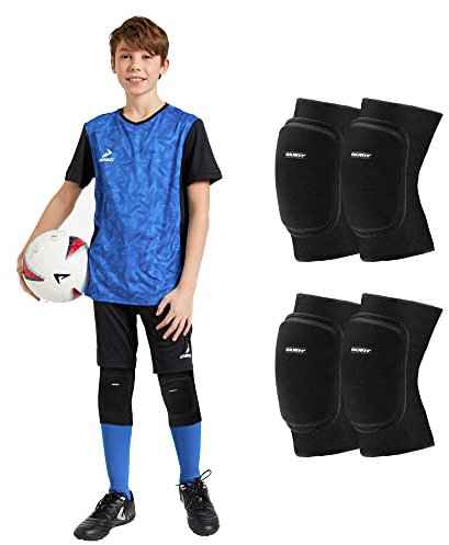 EULANT Knieschoner Kinder Volleyball Knieschützer Weiche Baumwolle Knieprotektoren & Ellenbogenschoner für Volleyball Handball MTB Scooter Wrestling Tanzen Fahrrad Turnen Fussball Inliner