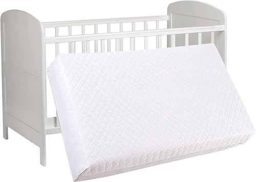 Luxury Baby Cot Mattress – Quilted, Anti-Allergy, Breathable Foam with Removable Cover (120x60x7.5 cm, UK Made)