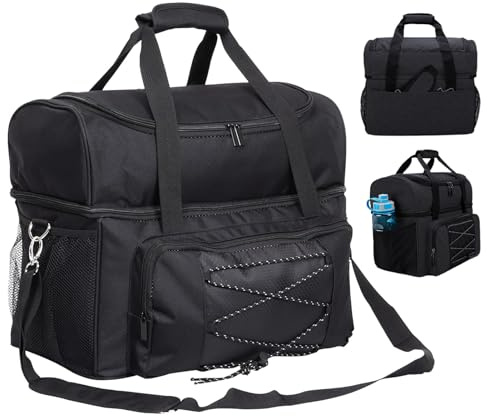 Générique Sac de Bowling fourre-Tout à 2 balles,Sac de Bowling pour 2 | balles-Fourre-Tout pour Boule de avec séparateur rembourré - Sac fourre- Double pour Boules de avec séparateur rembour