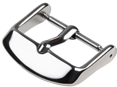 Archer Watch Straps - Fibbie per Cinturini in Acciaio Inossidabile (Argento Lucido, 22mm)