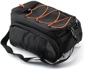 KTM Gep?cktr?ger Tasche Fahrrad Tasche schwarz/orange Racktime 'Snapit'