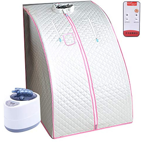 GCCG Lazy Spa, Portable Vapeur Sauna, Spa 2L Personnel à la Maison Transpiration Perdez du Poids, réglage de la température 9 de Niveau, avec Le contrôleur de température à Distance