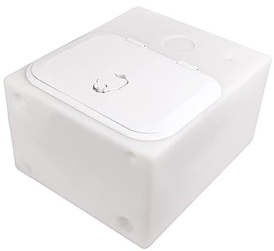 GATE14® Vivier a Poissons 48 l avec Couvercle étanche