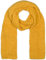styleBREAKER Damen langer Strick Schal mit Wellen Strickmuster, warmer Winter Strickschal Einfarbig 01018168, Farbe:Curry