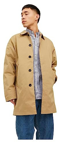 JACK & JONES Homme Jjecrease Mac Coat Noos Manteau Court, Kelp, XS EU
