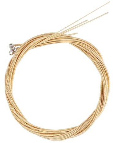 HONITANO Set di Corde per Basso Acustico in Ottone Oro, Facile Installazione e Resistente All'usura, Accessorio Professionale per Musicisti