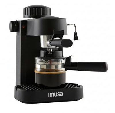 IMUSA USA GAU-18202 4 Cup Espresso/Cappuccino Maker,120 volts, Black