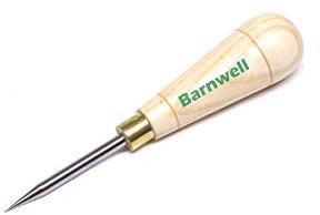 Barnwell Pointed Boring Carpet Awl with Wooden Handle Flooring Tool