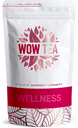 WOW TEA Wellness - Caffeine Free, Energy and Health-Boosting Tea with Pure Ayurvedic Herbs
